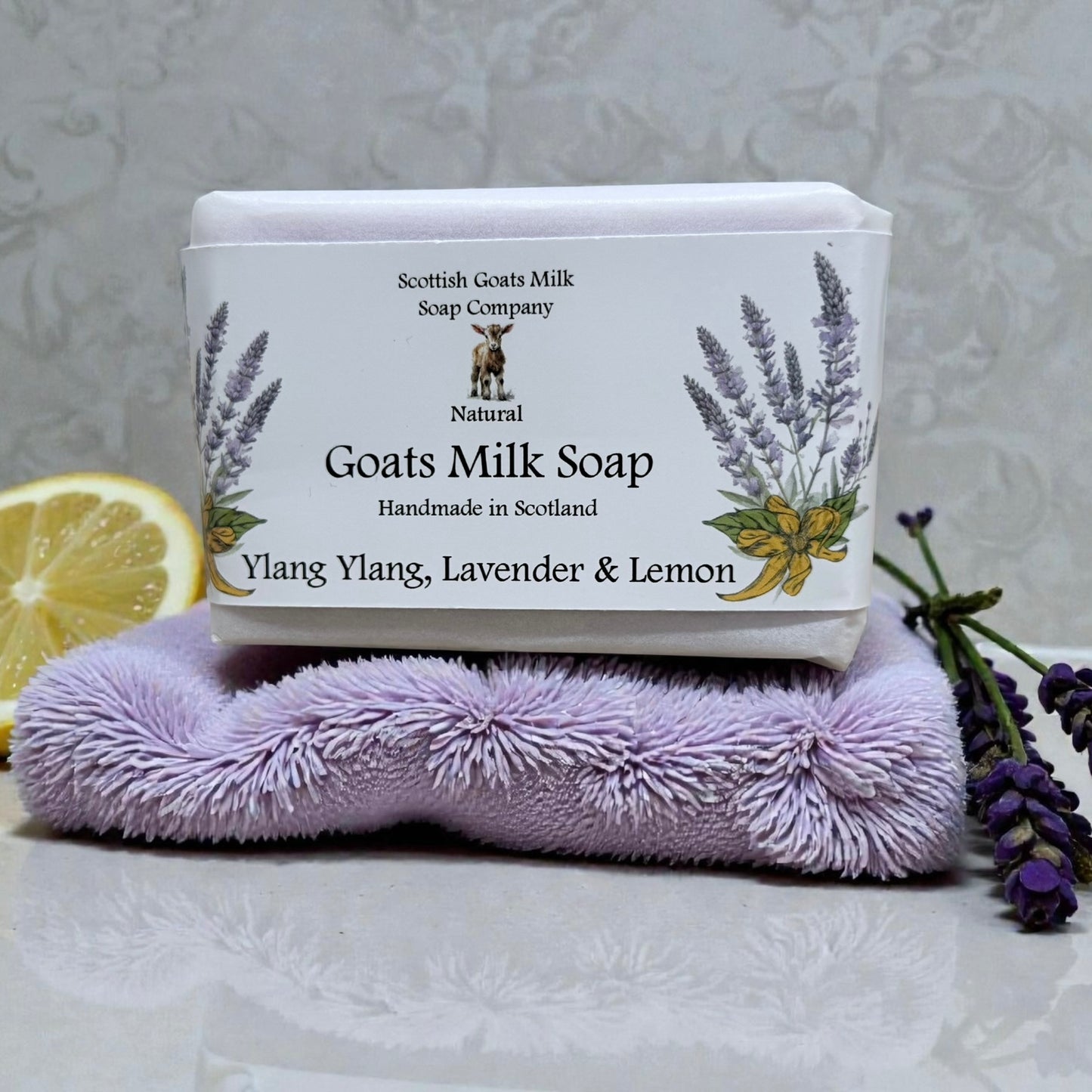 Ylang Ylang, Lavender & Lemon Soap Bar | Handmade Goats Milk Soap