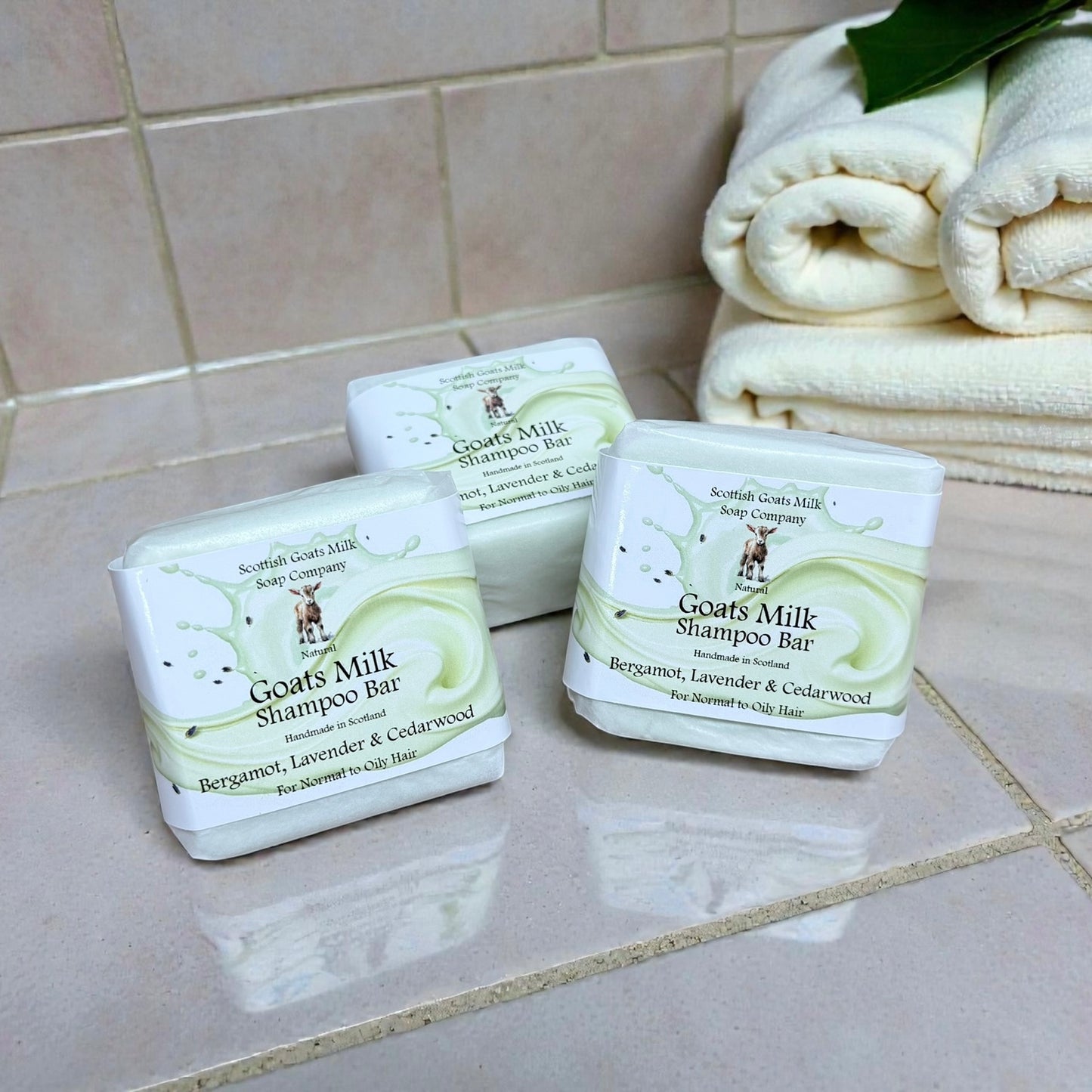 Bergamot, Lavender & Cedarwood Shampoo Bar | Handmade Goats Milk Shampoo