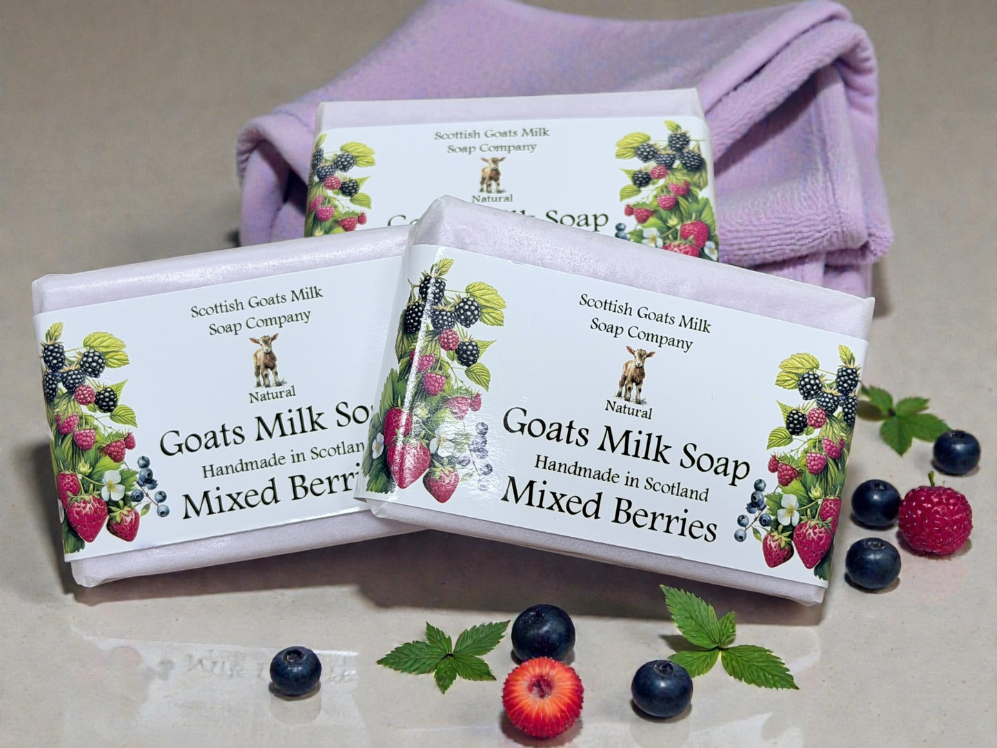 Mixed Berries Soap Bar | Handmade Goats Milk Soap