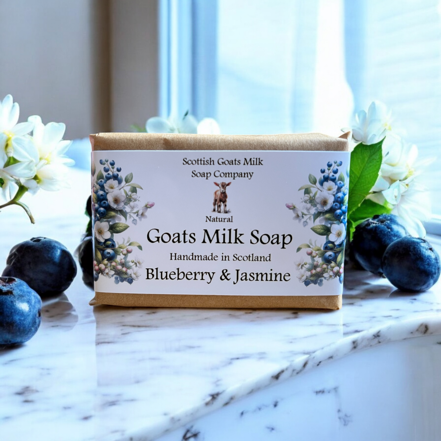 Blueberry & Jasmine Soap Bar | Handmade Goats Milk Soap