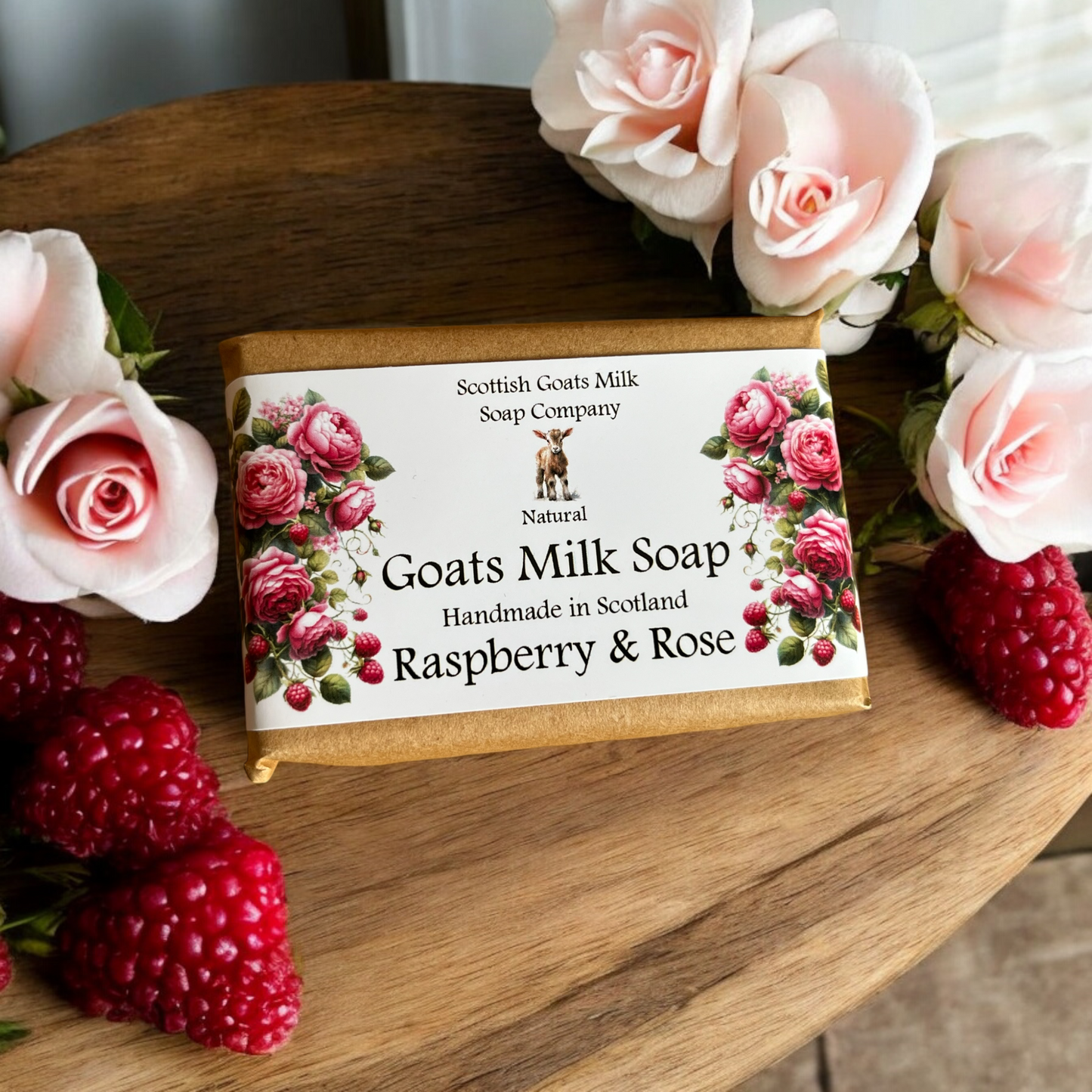 Raspberry & Rose Soap Bar | Handmade Goats Milk Soap