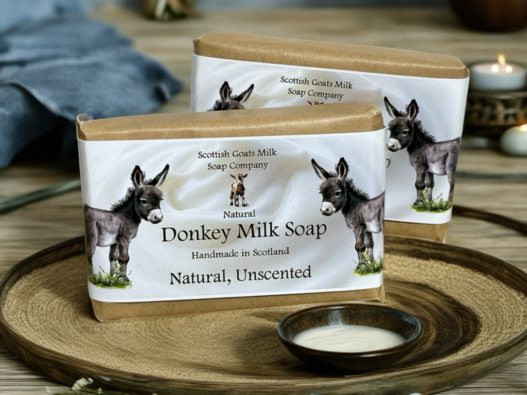 Natural, Unscented Soap Bar | Handmade Donkey Milk Soap