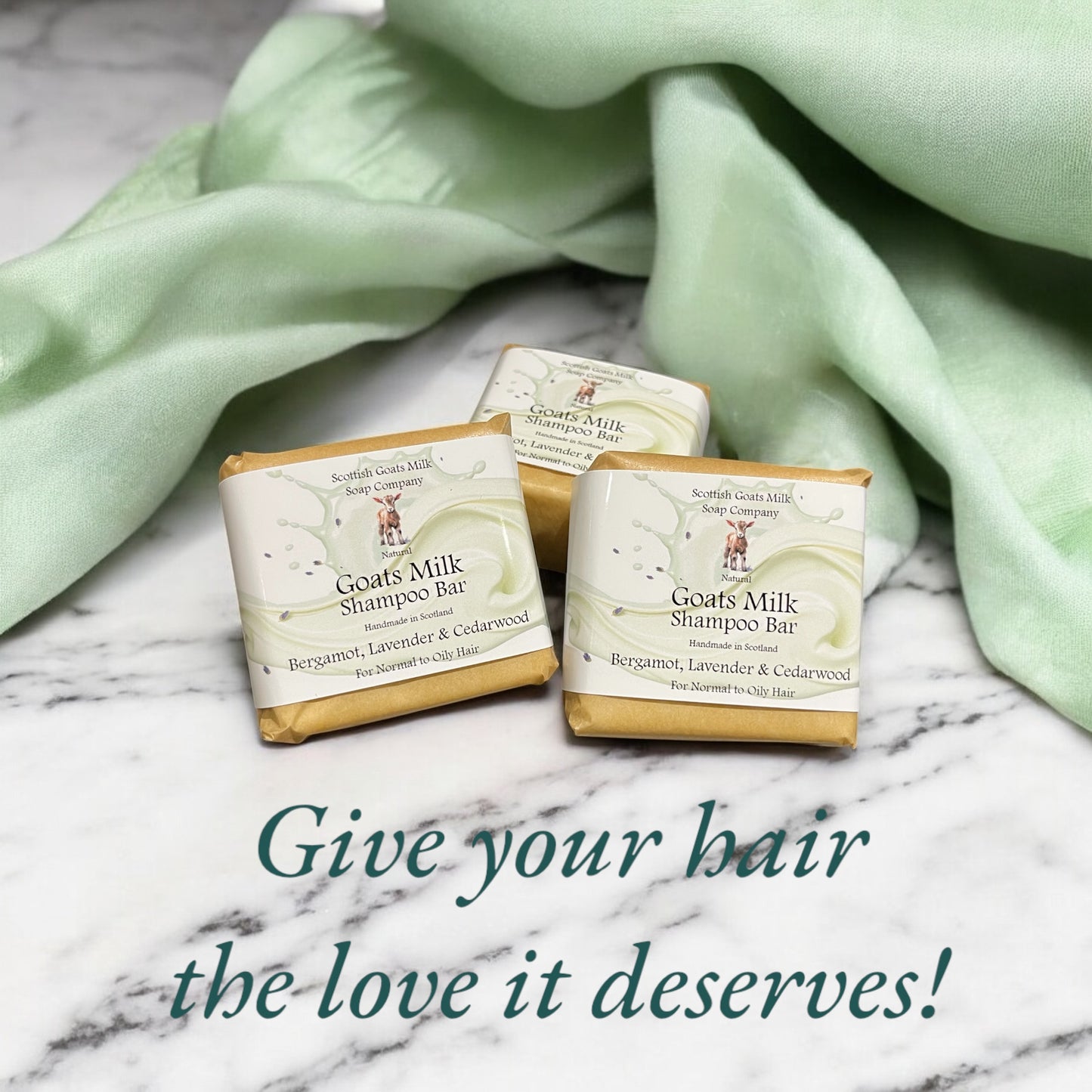 Bergamot, Lavender & Cedarwood Shampoo Bar | Handmade Goats Milk Shampoo