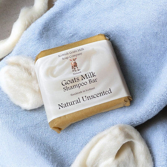 Natural (Unscented) Shampoo Bar | Handmade Goats Milk Shampoo Bar
