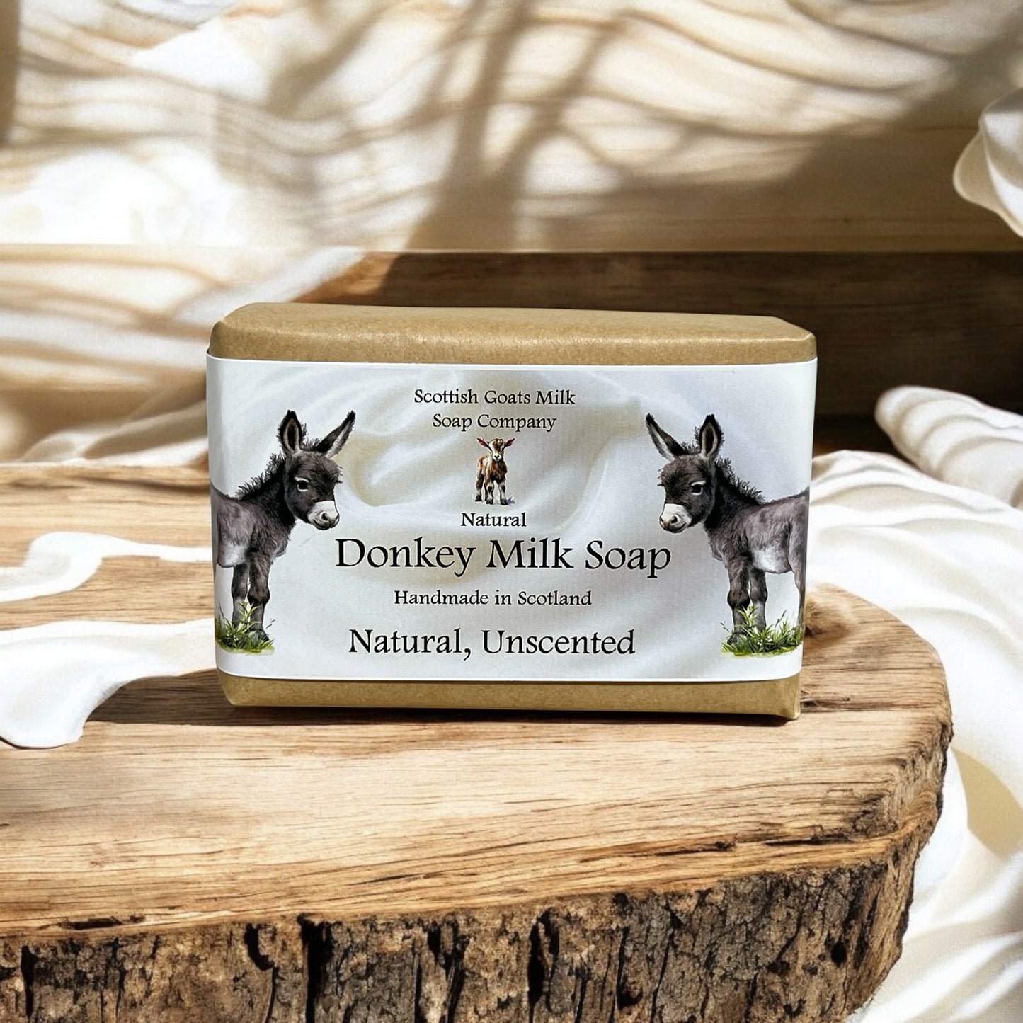 Natural, Unscented Soap Bar | Handmade Donkey Milk Soap