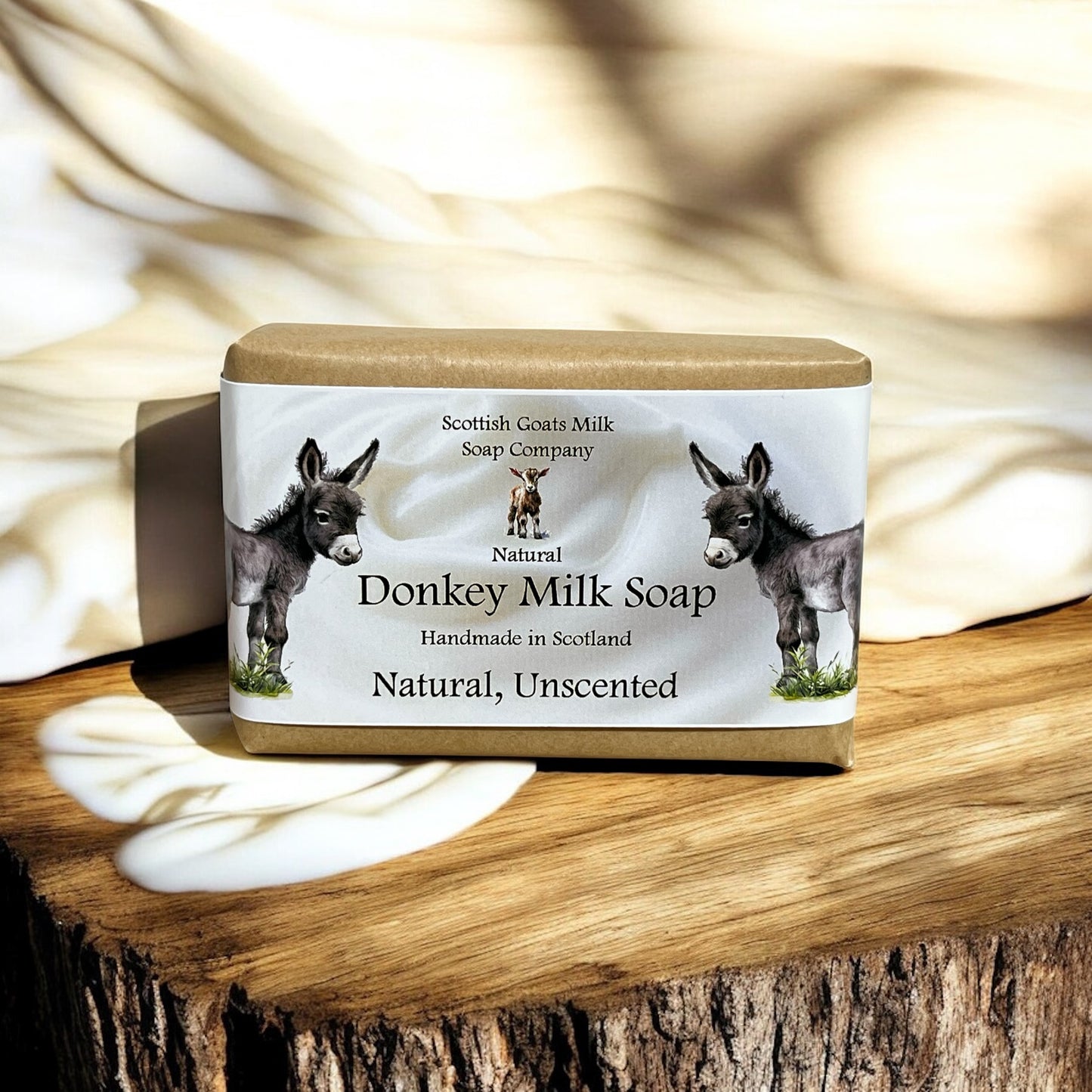 Natural, Unscented Soap Bar | Handmade Donkey Milk Soap