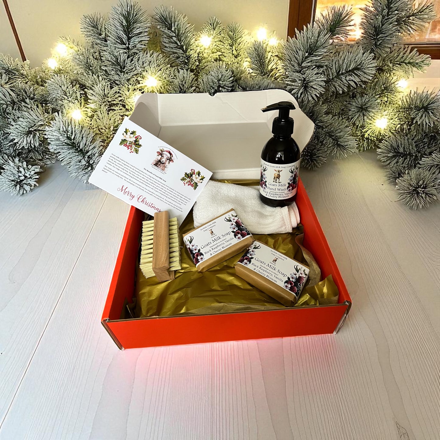 Deluxe Christmas Goats Milk Soap & Hand Wash Gift Set | 6 Scent Boxes to Choose From | Gift Boxed