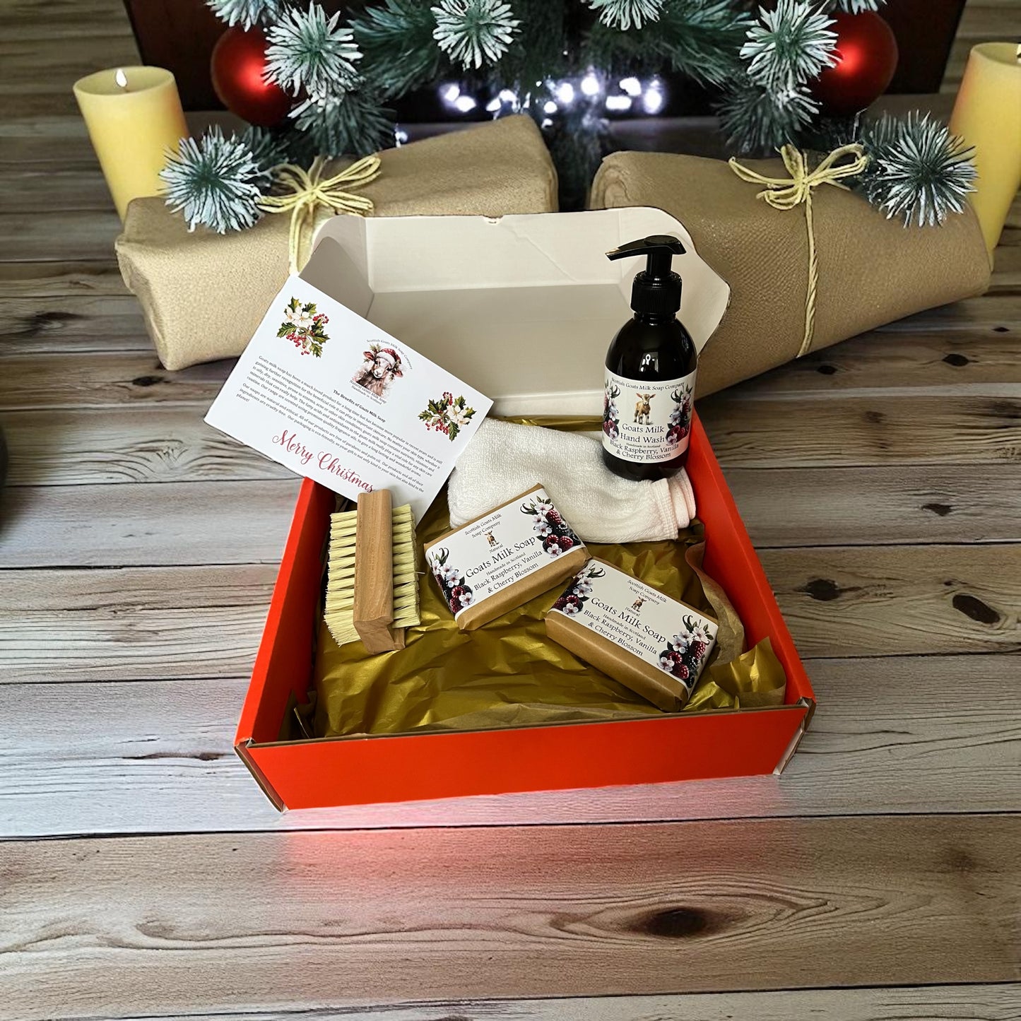 Deluxe Christmas Goats Milk Soap & Hand Wash Gift Set | 6 Scent Boxes to Choose From | Gift Boxed