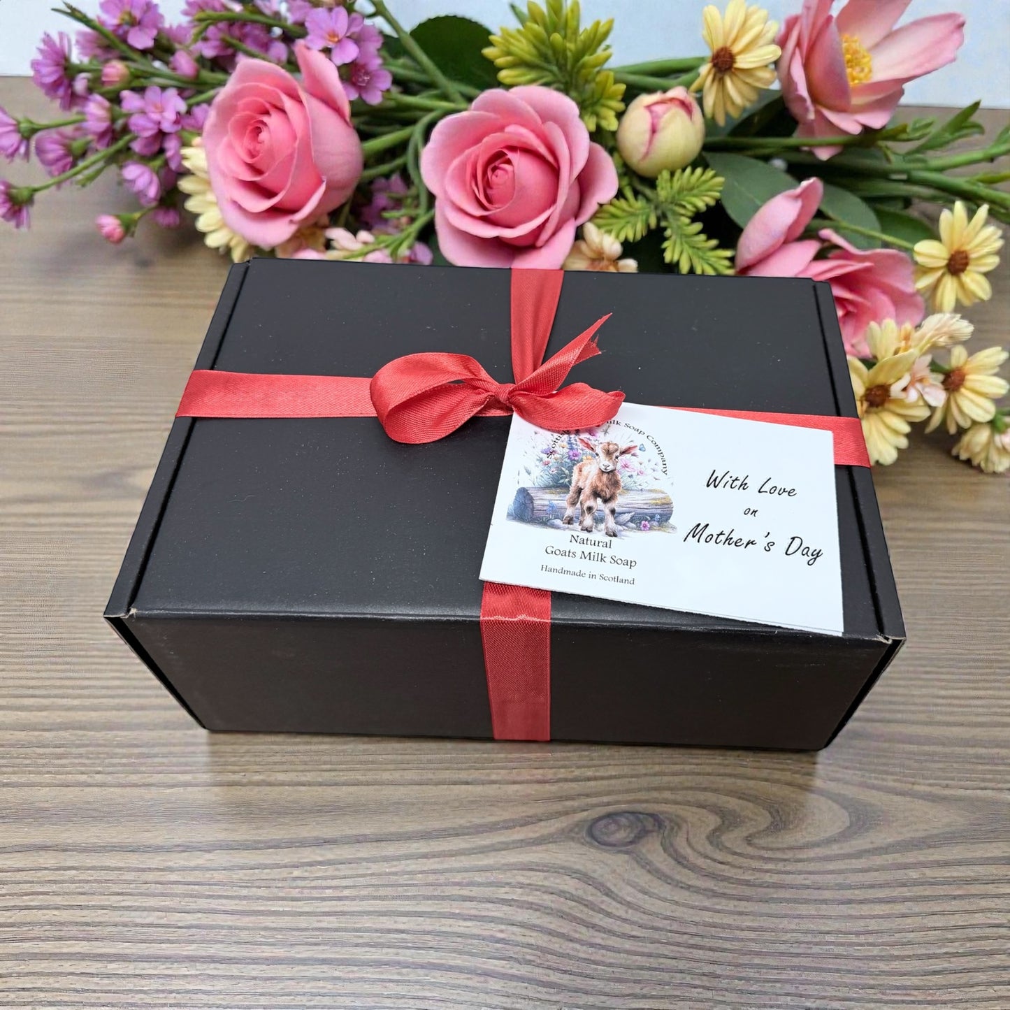 Mother's Day Luxury Goats Milk Hand Wash (500ml) and Soap Bar Gift Set |6 Scent Boxes to Choose From | Gift Boxed