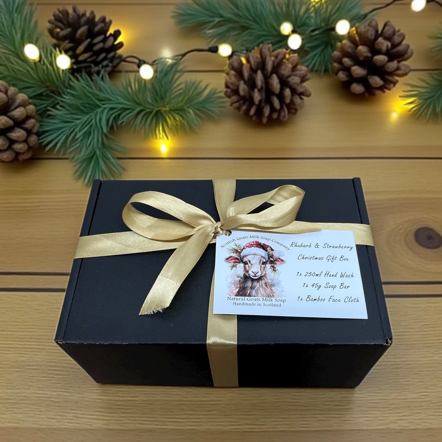 Luxury Christmas Goats Milk Hand Wash and Soap Bar Gift Set | 5 Scent Boxes to Choose From | Gift Boxed