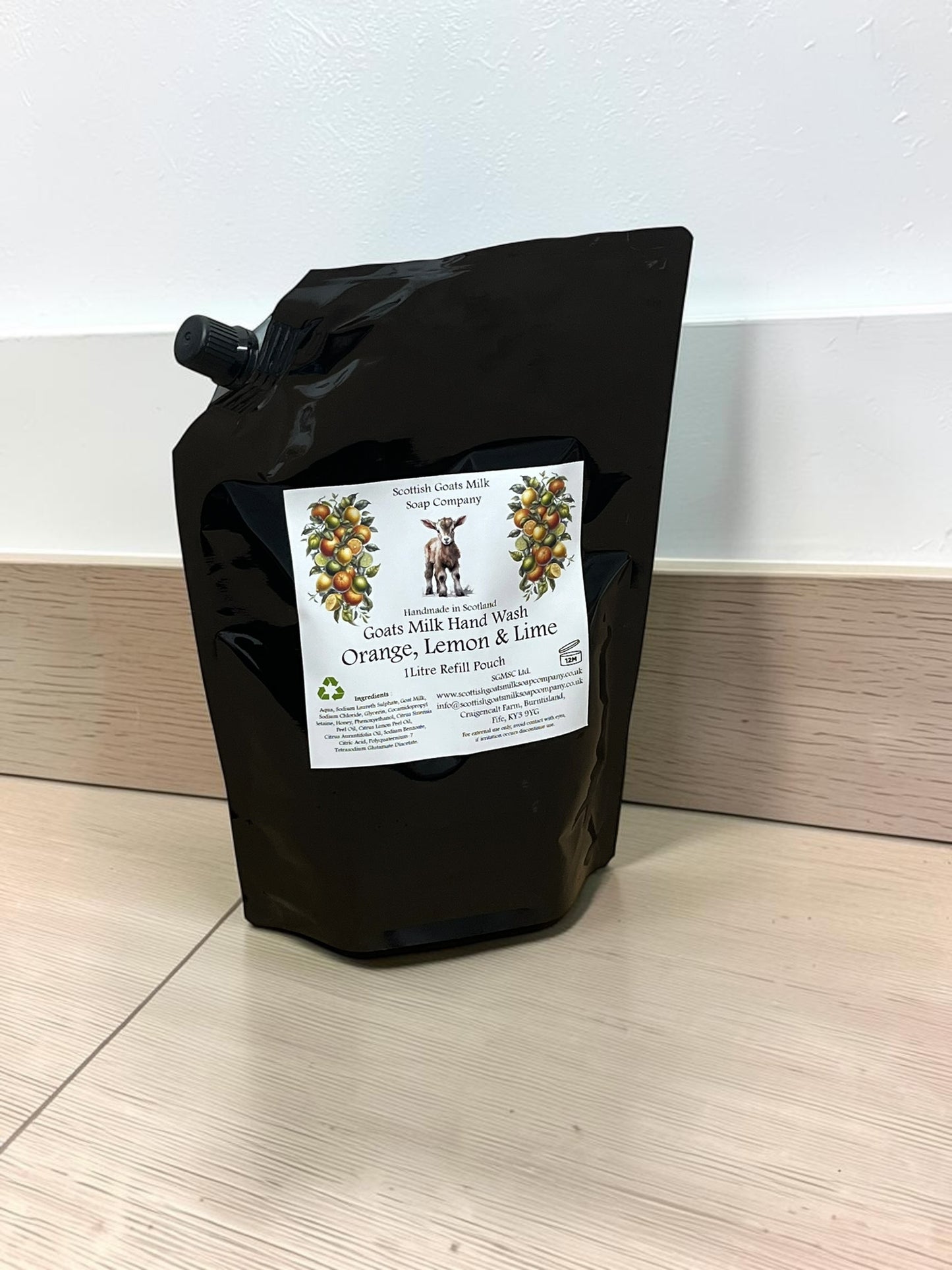 Goats Milk Hand Wash Refill Pouch | Label Seconds | Various Scents |Damaged / Faulty Labels