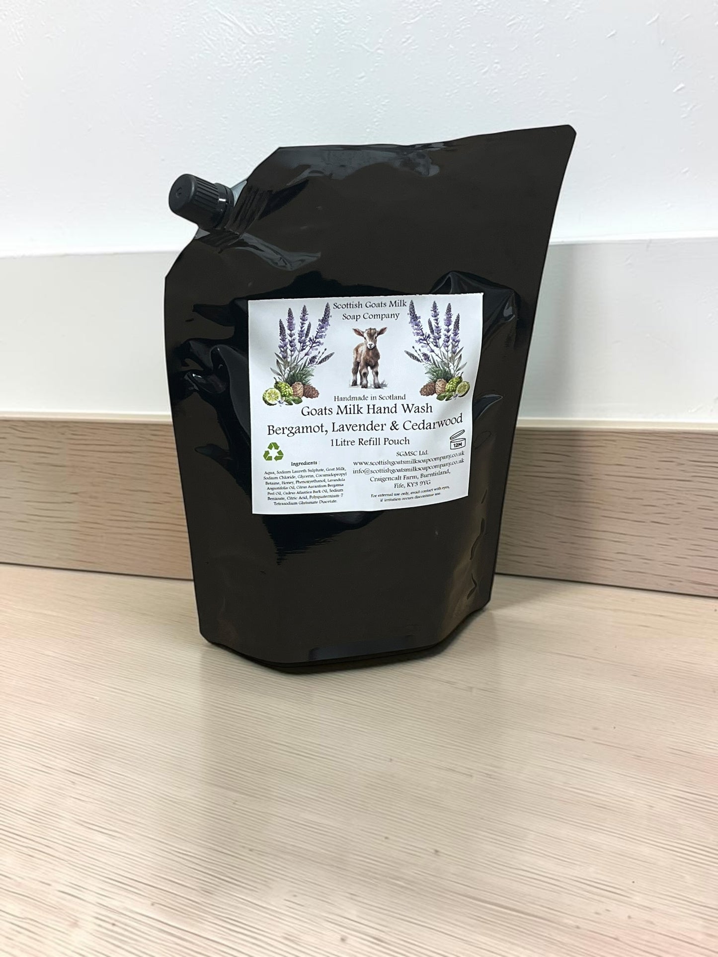 Goats Milk Hand Wash Refill Pouch | Label Seconds | Various Scents |Damaged / Faulty Labels