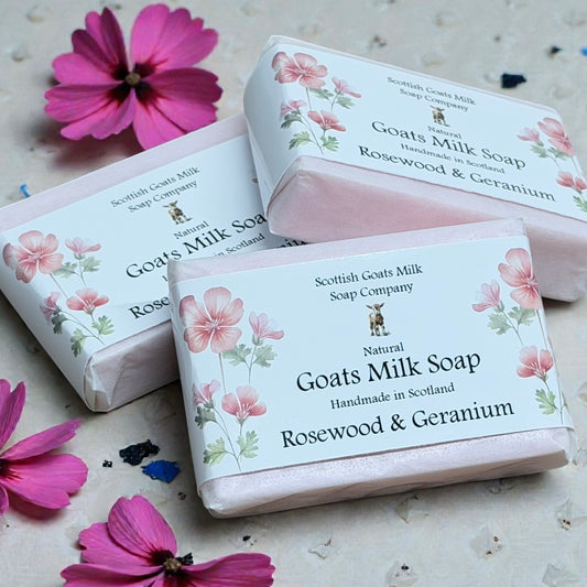 Rosewood and Geranium Soap Bar | Handmade Goats Milk Soap