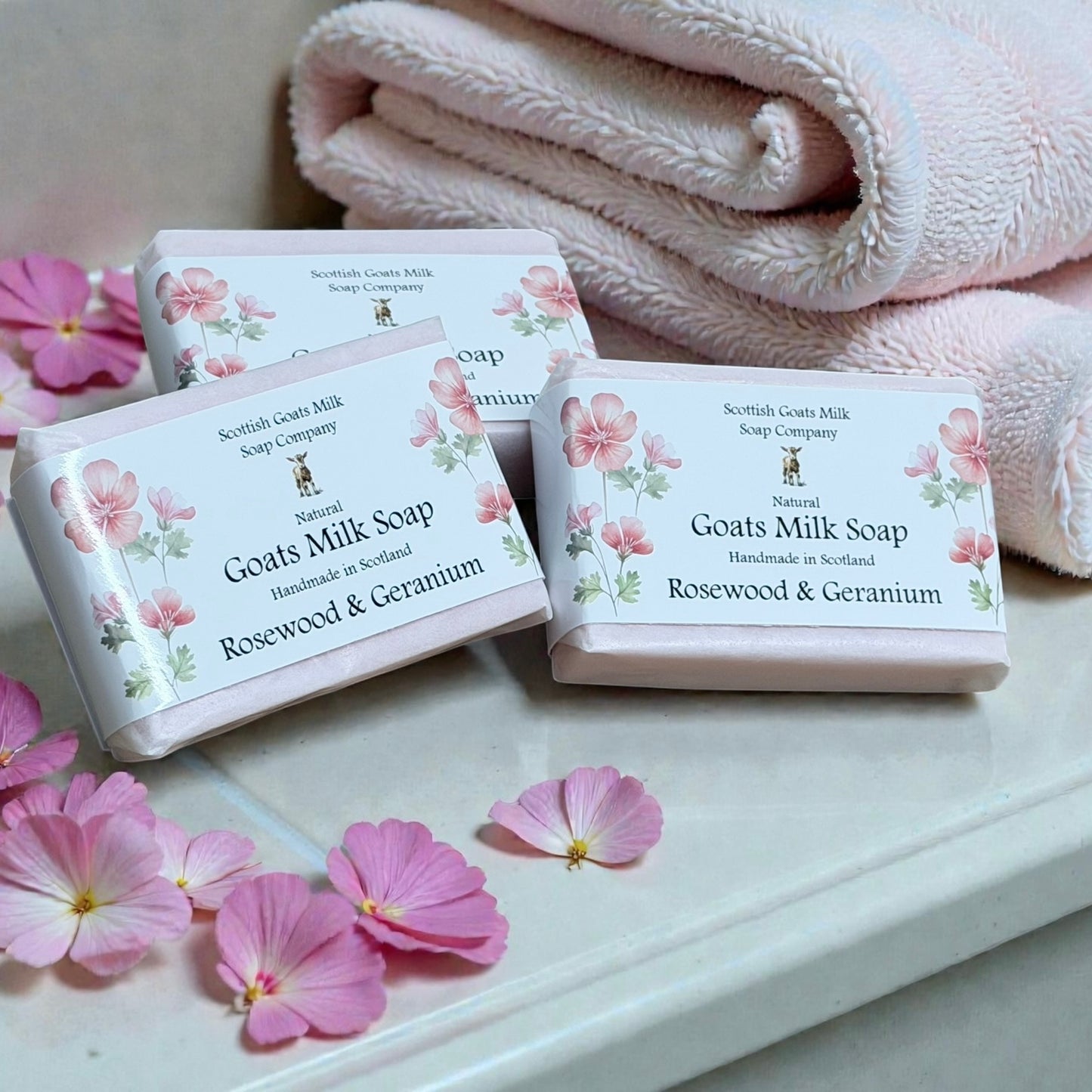 Rosewood and Geranium Soap Bar | Handmade Goats Milk Soap