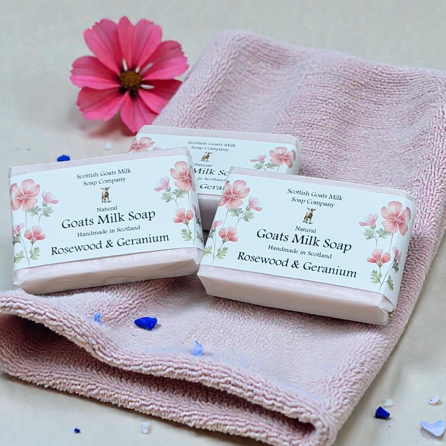 Rosewood and Geranium Soap Bar | Handmade Goats Milk Soap