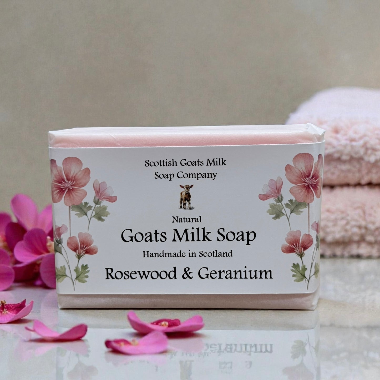 Rosewood and Geranium Soap Bar | Handmade Goats Milk Soap