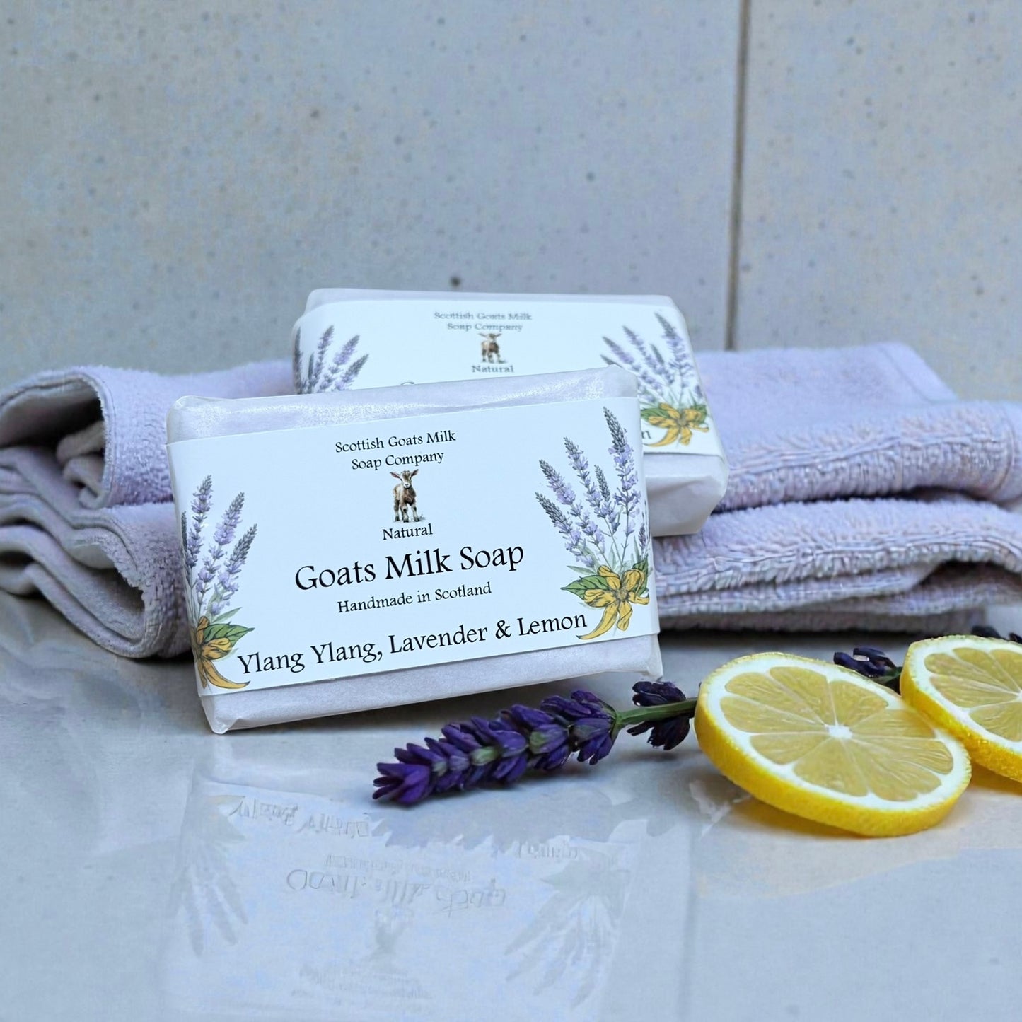 Ylang Ylang, Lavender & Lemon Soap Bar | Handmade Goats Milk Soap