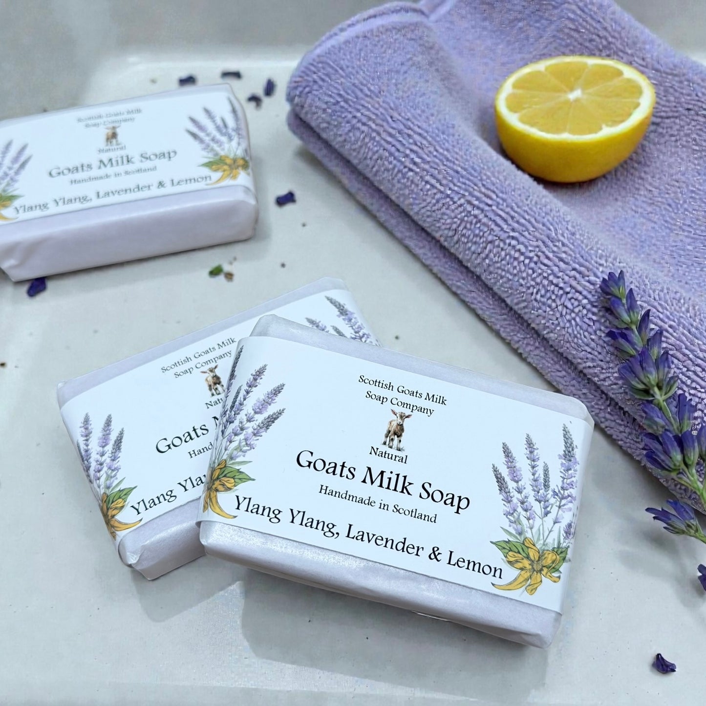 Ylang Ylang, Lavender & Lemon Soap Bar | Handmade Goats Milk Soap