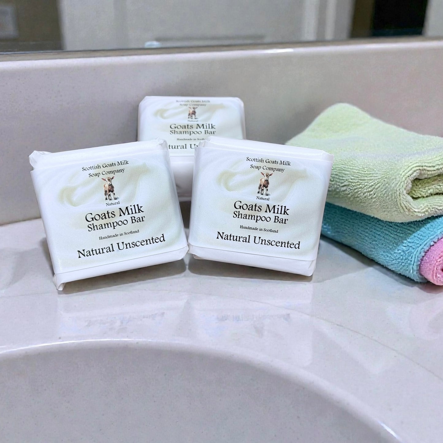 Natural (Unscented) Shampoo Bar | Handmade Goats Milk Shampoo Bar