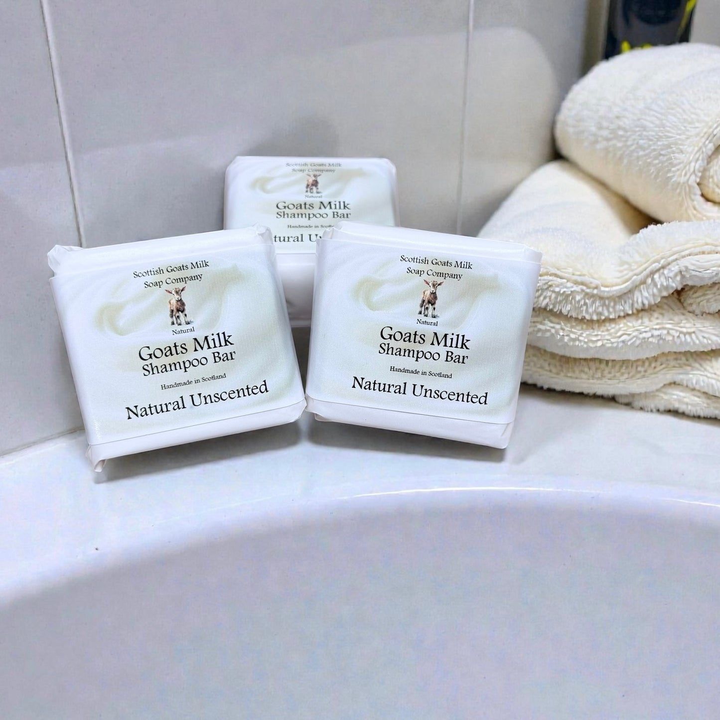 Natural (Unscented) Shampoo Bar | Handmade Goats Milk Shampoo Bar