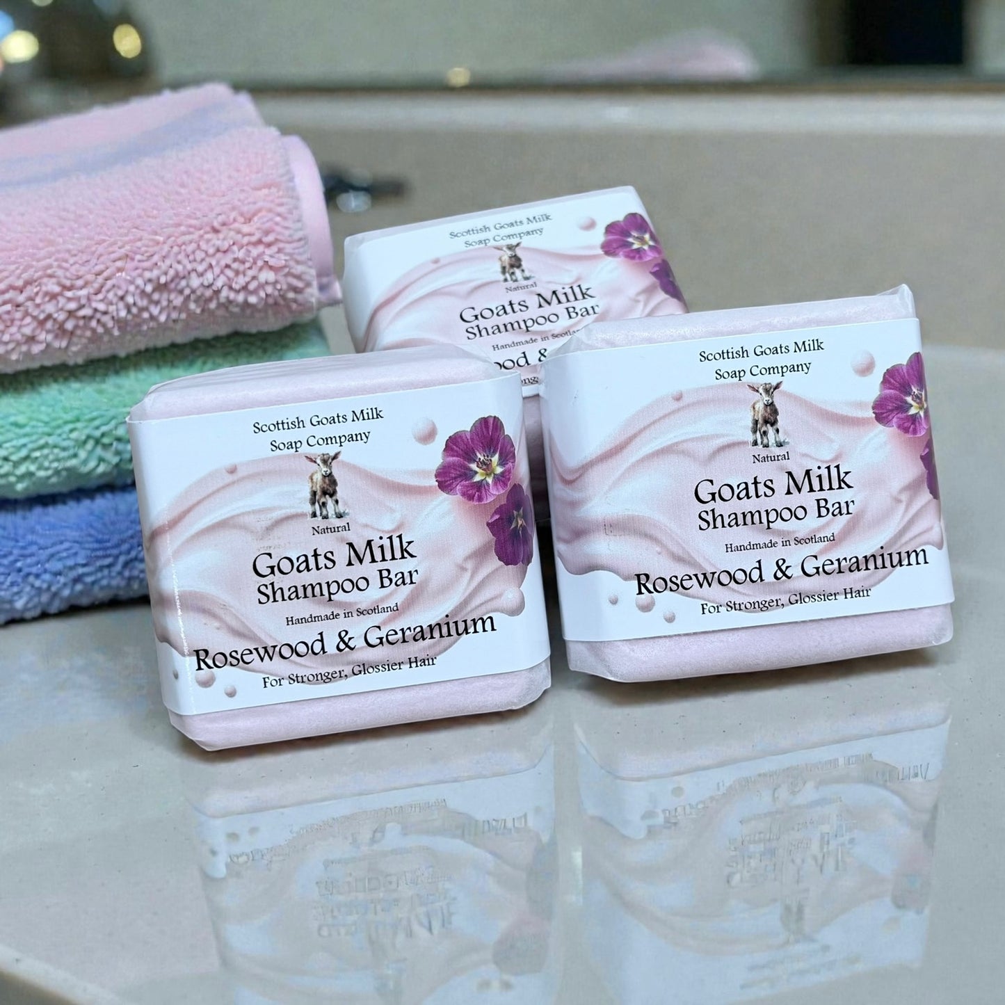 Rosewood & Geranium Shampoo Bar | Handmade Goats Milk Shampoo