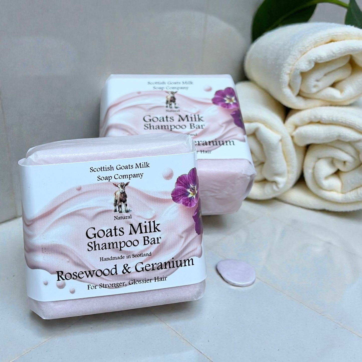 Rosewood & Geranium Shampoo Bar | Handmade Goats Milk Shampoo