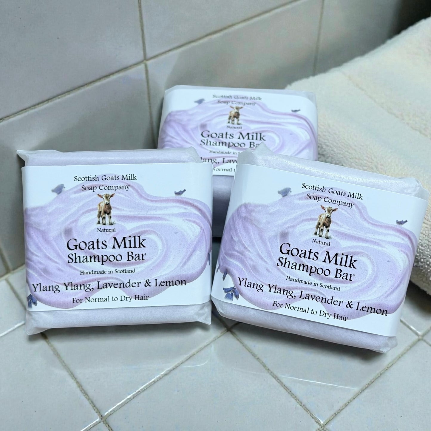 Ylang Ylang, Lavender & Lemon Shampoo Bar | Handmade Goats Milk Shampoo