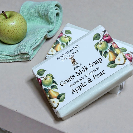 Apple and Pear Soap Bar | Handmade Goats Milk Soap