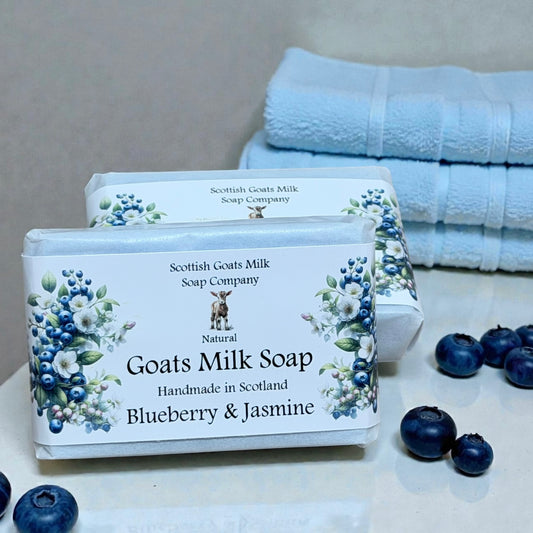 Blueberry & Jasmine Soap Bar | Handmade Goats Milk Soap