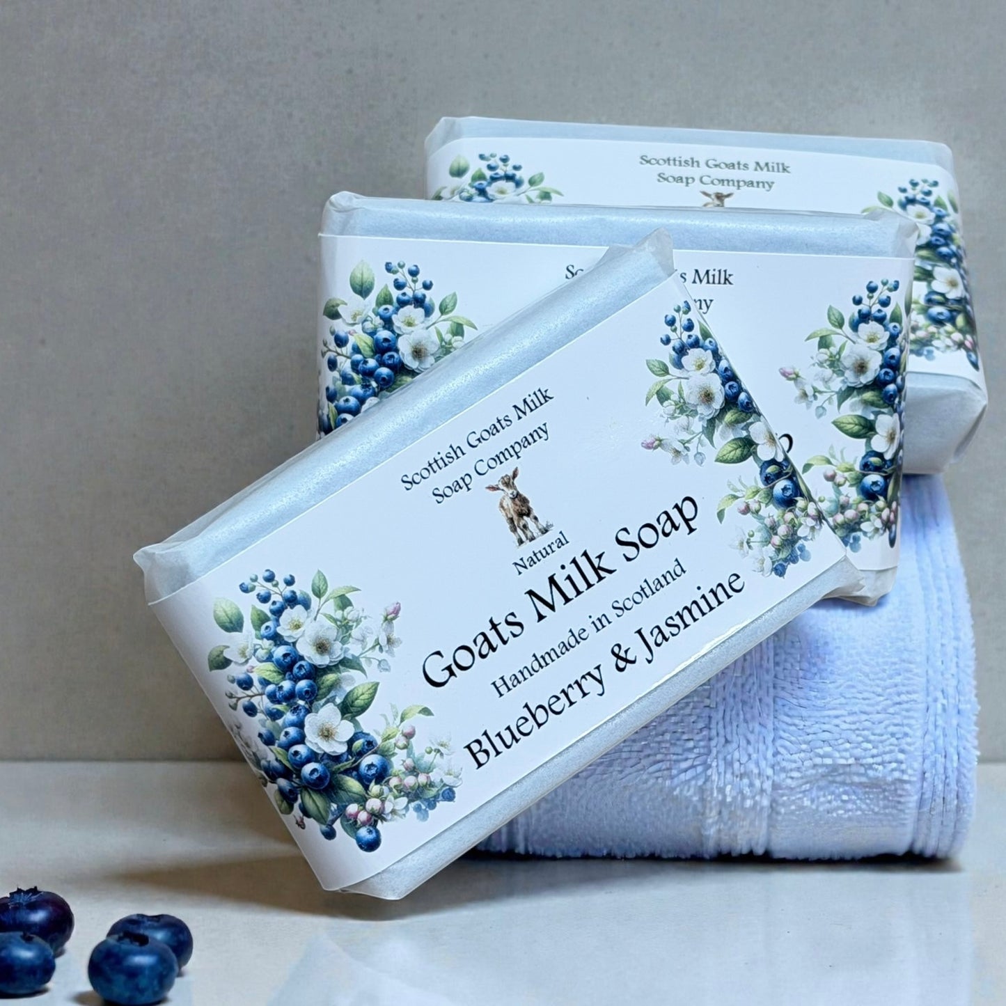 Blueberry & Jasmine Soap Bar | Handmade Goats Milk Soap
