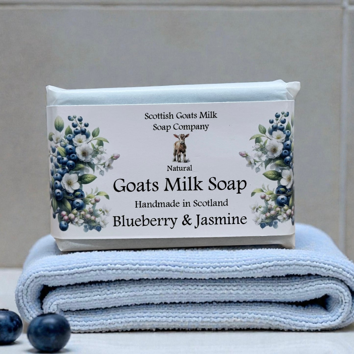 Blueberry & Jasmine Soap Bar | Handmade Goats Milk Soap