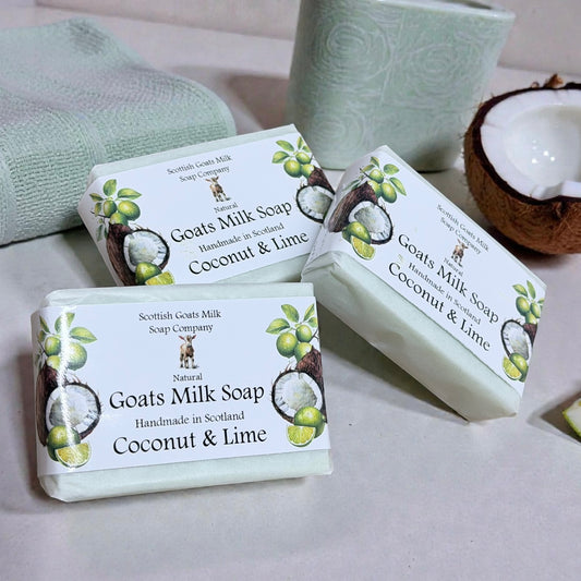 Coconut and Lime Soap Bar | Handmade Goats Milk Soap