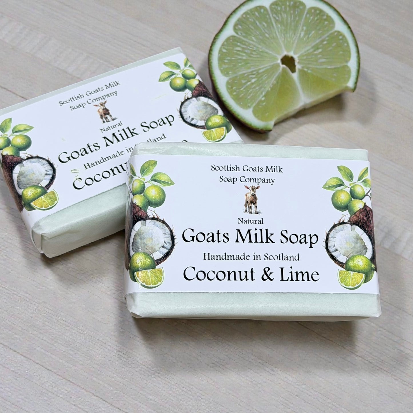 Coconut and Lime Soap Bar | Handmade Goats Milk Soap