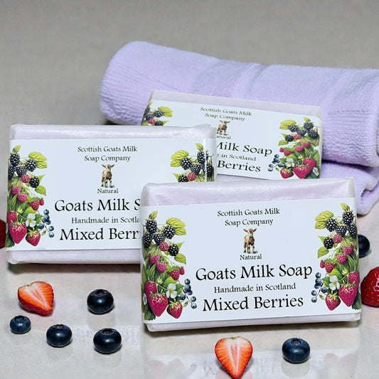 Mixed Berries Soap Bar | Handmade Goats Milk Soap