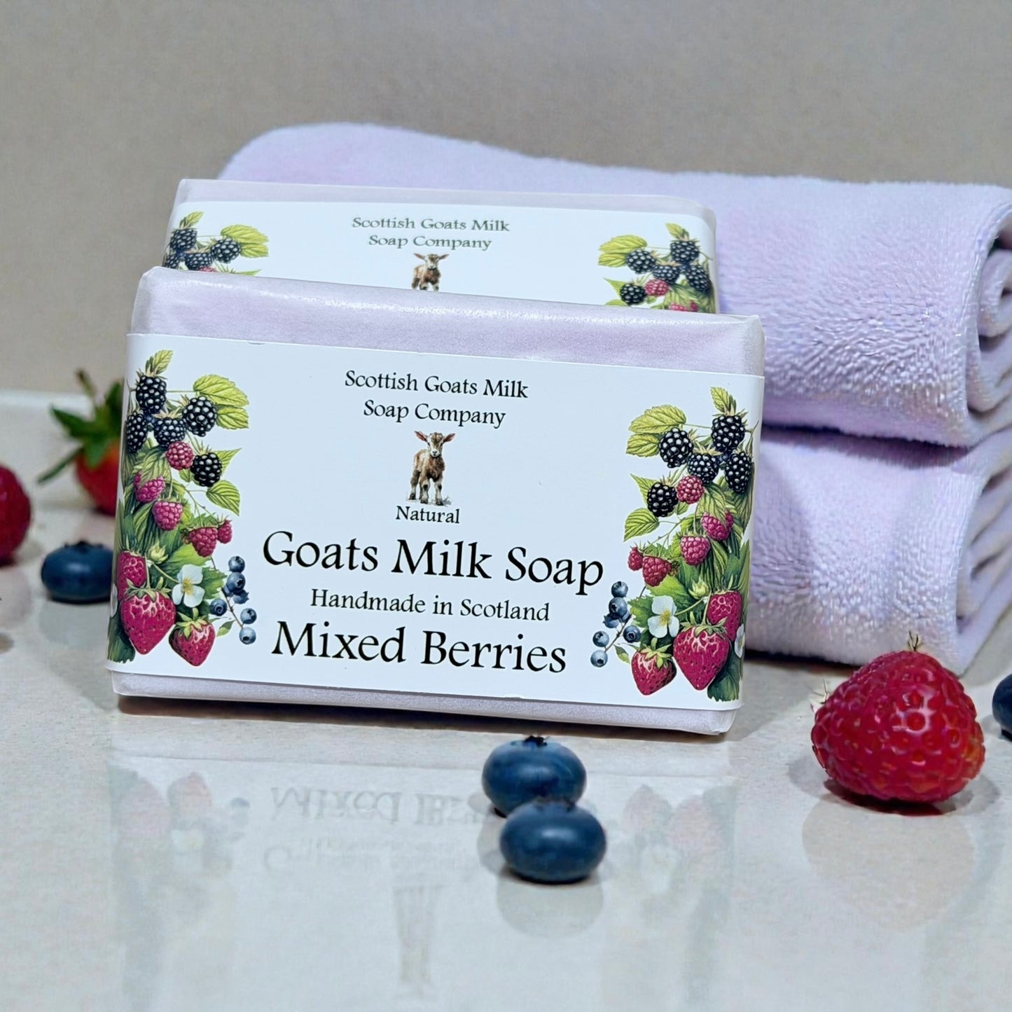 Mixed Berries Soap Bar | Handmade Goats Milk Soap