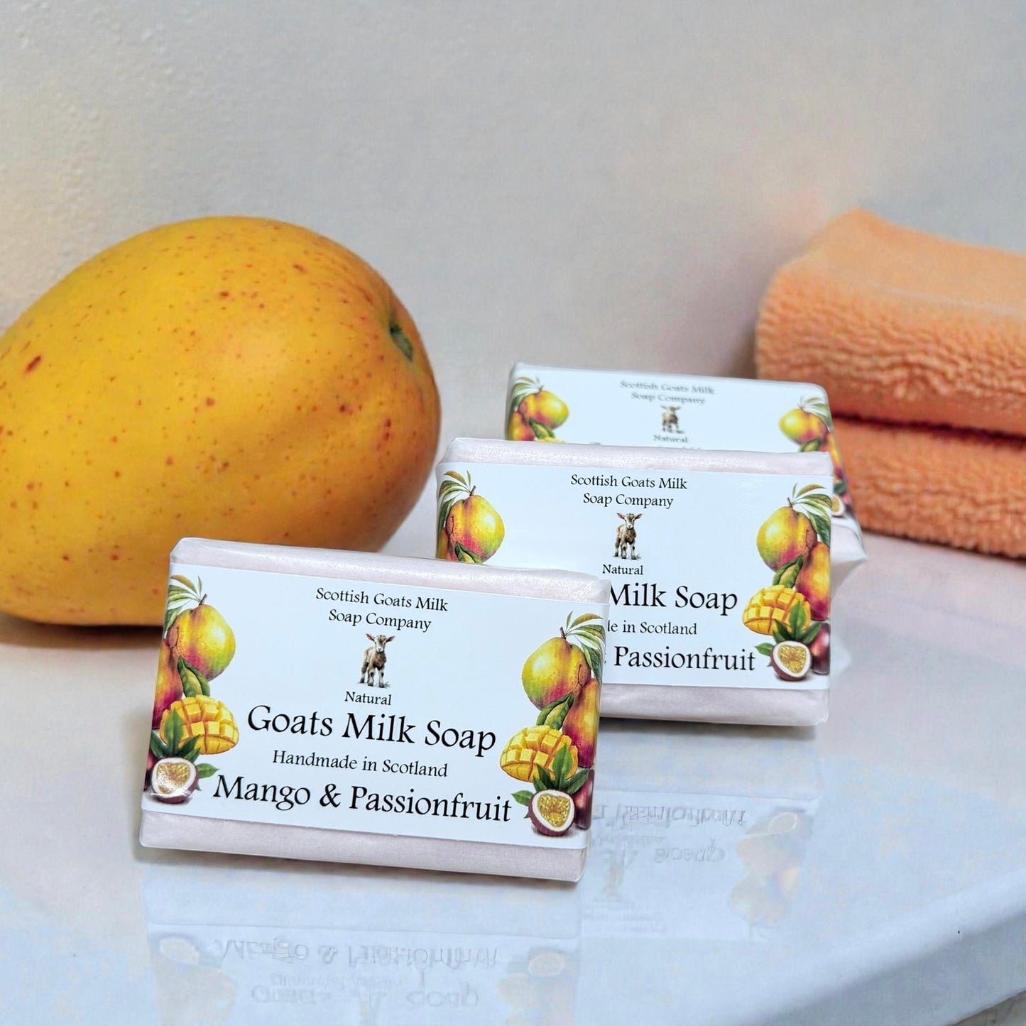 Mango and Passionfruit Soap Bar | Handmade Goats Milk Soap