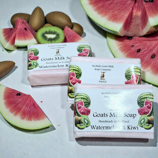 Watermelon and Kiwi Soap Bar | Handmade Goats Milk Soap