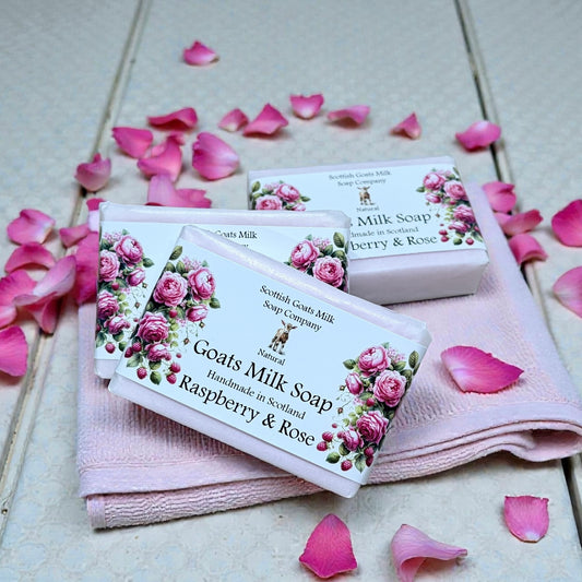 Raspberry & Rose Soap Bar | Handmade Goats Milk Soap