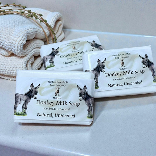 Natural, Unscented Soap Bar | Handmade Donkey Milk Soap