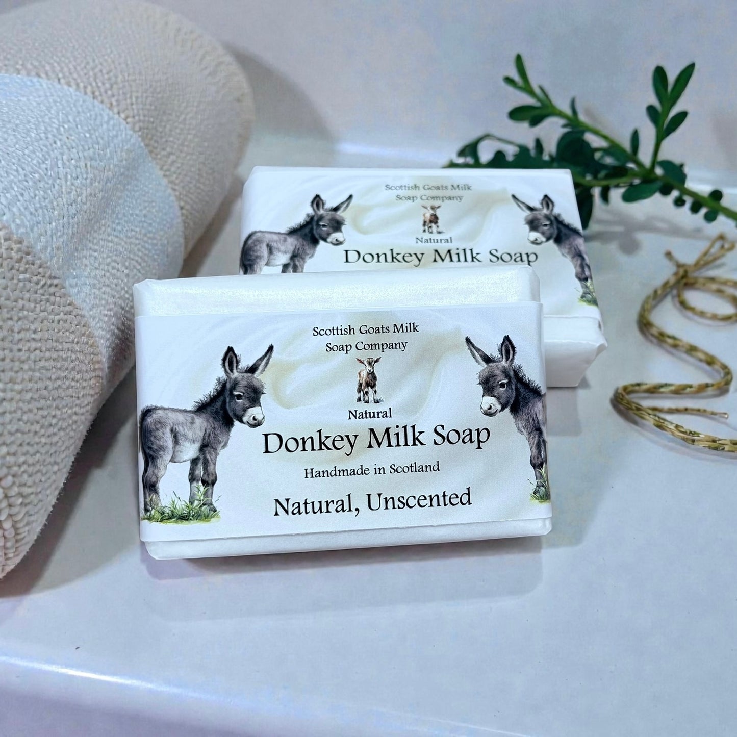Natural, Unscented Soap Bar | Handmade Donkey Milk Soap