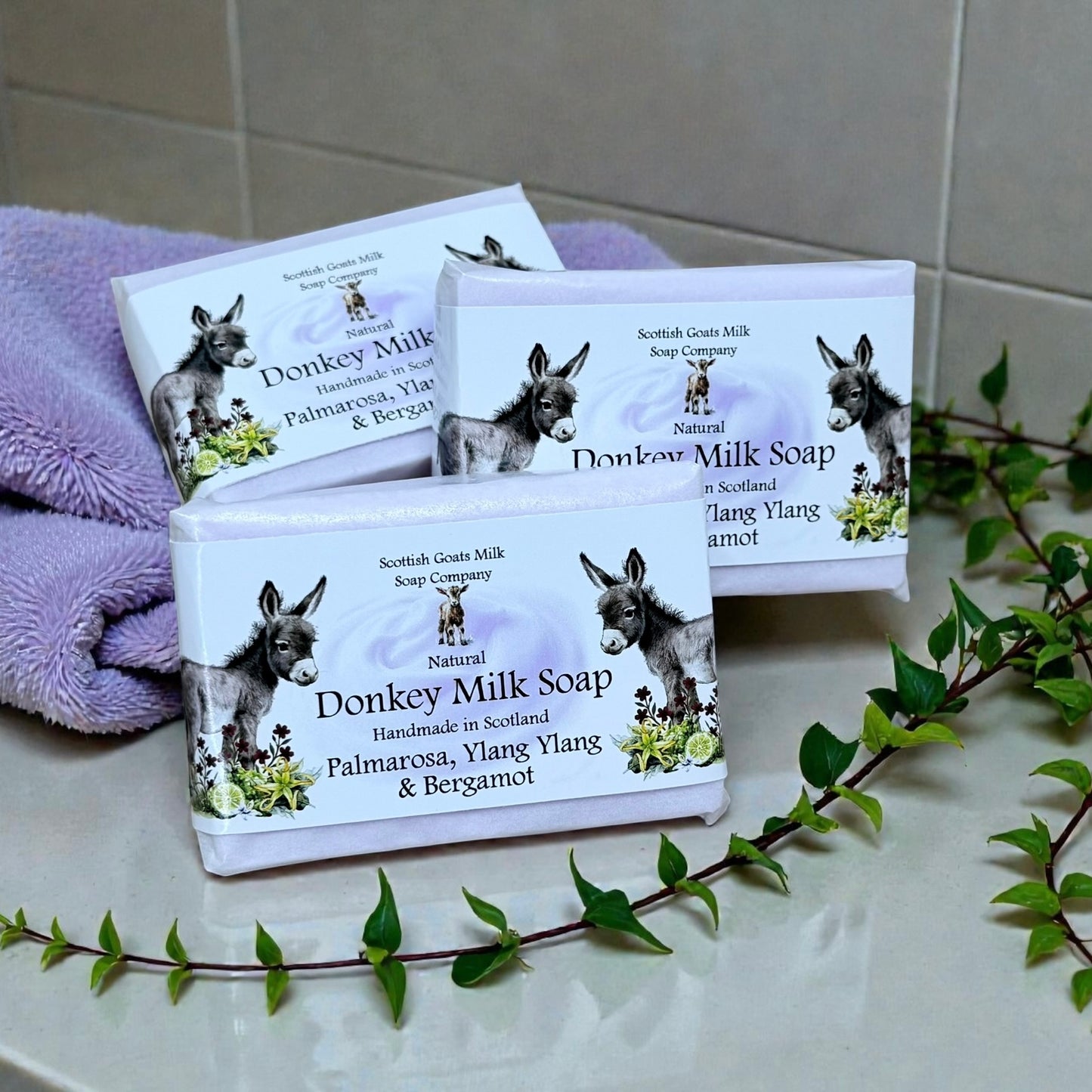 Palmarosa, Ylang Ylang & Bergamot Soap Bar | Handmade Donkey Milk Soap