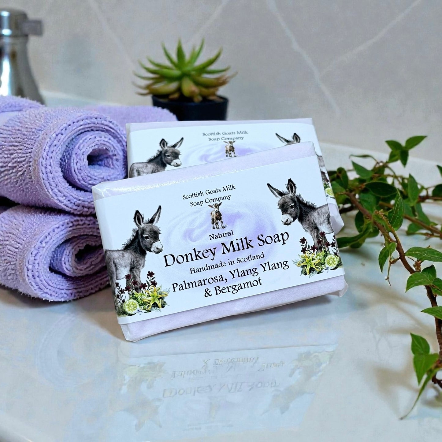 Palmarosa, Ylang Ylang & Bergamot Soap Bar | Handmade Donkey Milk Soap