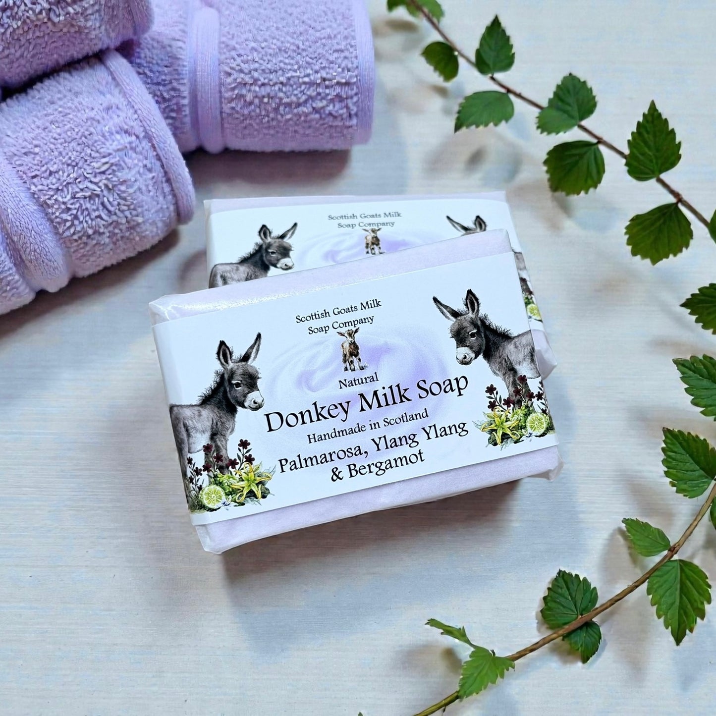 Palmarosa, Ylang Ylang & Bergamot Soap Bar | Handmade Donkey Milk Soap