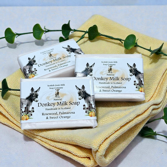 Rosewood, Palmarosa & Sweet Orange Soap Bar | Handmade Donkey Milk Soap