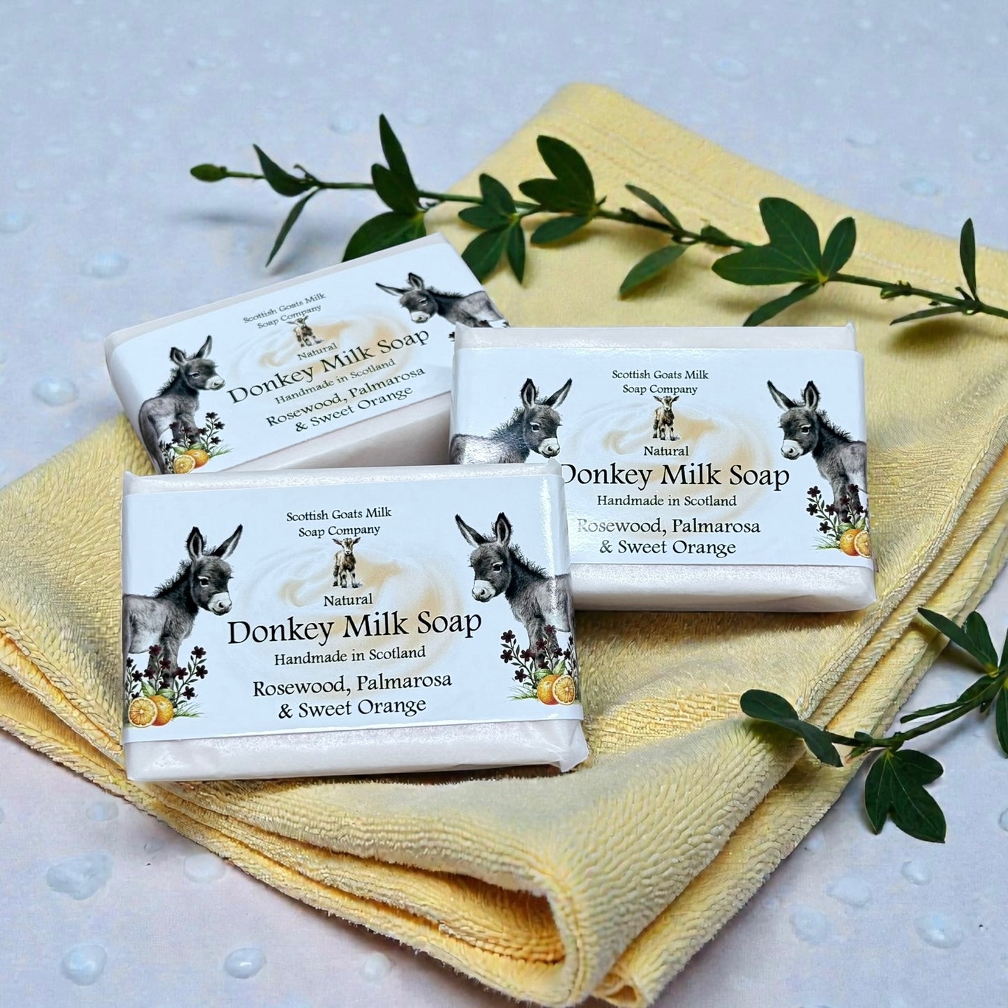 Rosewood, Palmarosa & Sweet Orange Soap Bar | Handmade Donkey Milk Soap