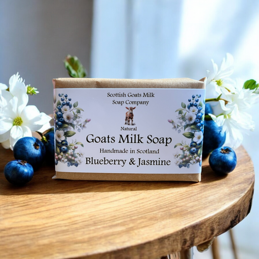 Blueberry & Jasmine Soap Bar | Handmade Goats Milk Soap