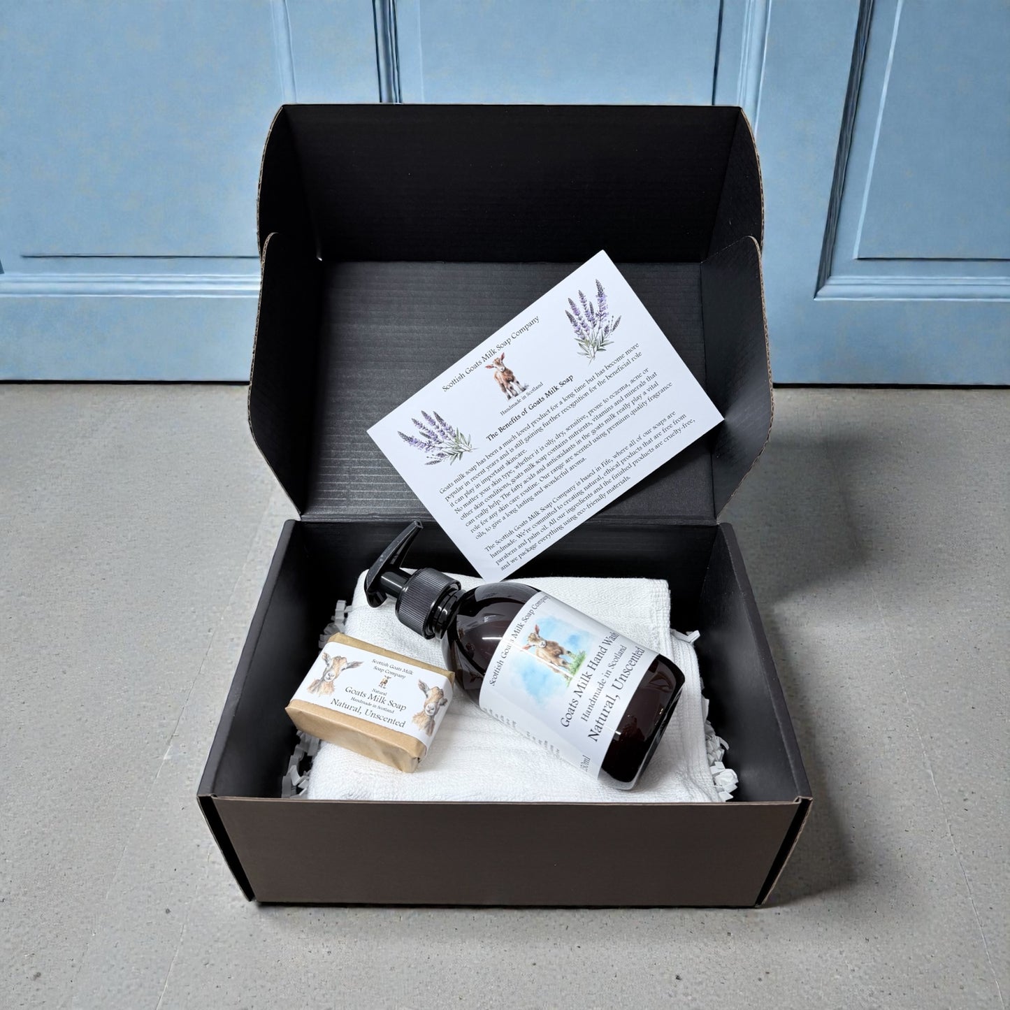 Luxury Goats Milk Hand Wash (250ml) and Soap Bar Gift Set | 5 Scent Boxes to Choose From | Gift Boxed