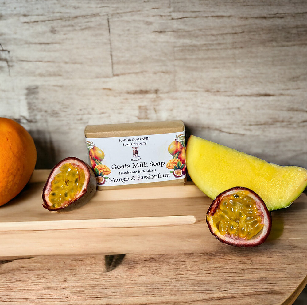 Mango and Passionfruit Soap Bar | Handmade Goats Milk Soap