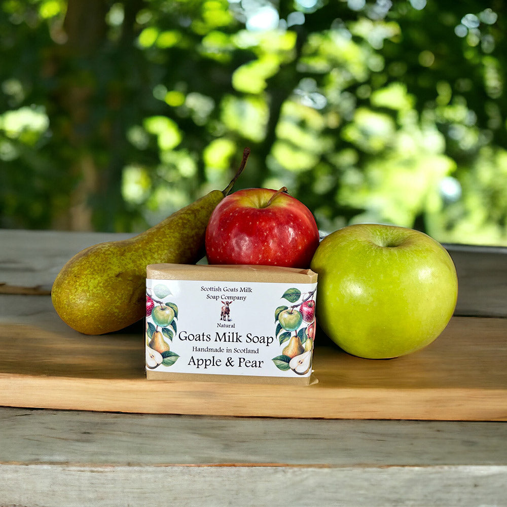 Apple and Pear Soap Bar | Handmade Goats Milk Soap