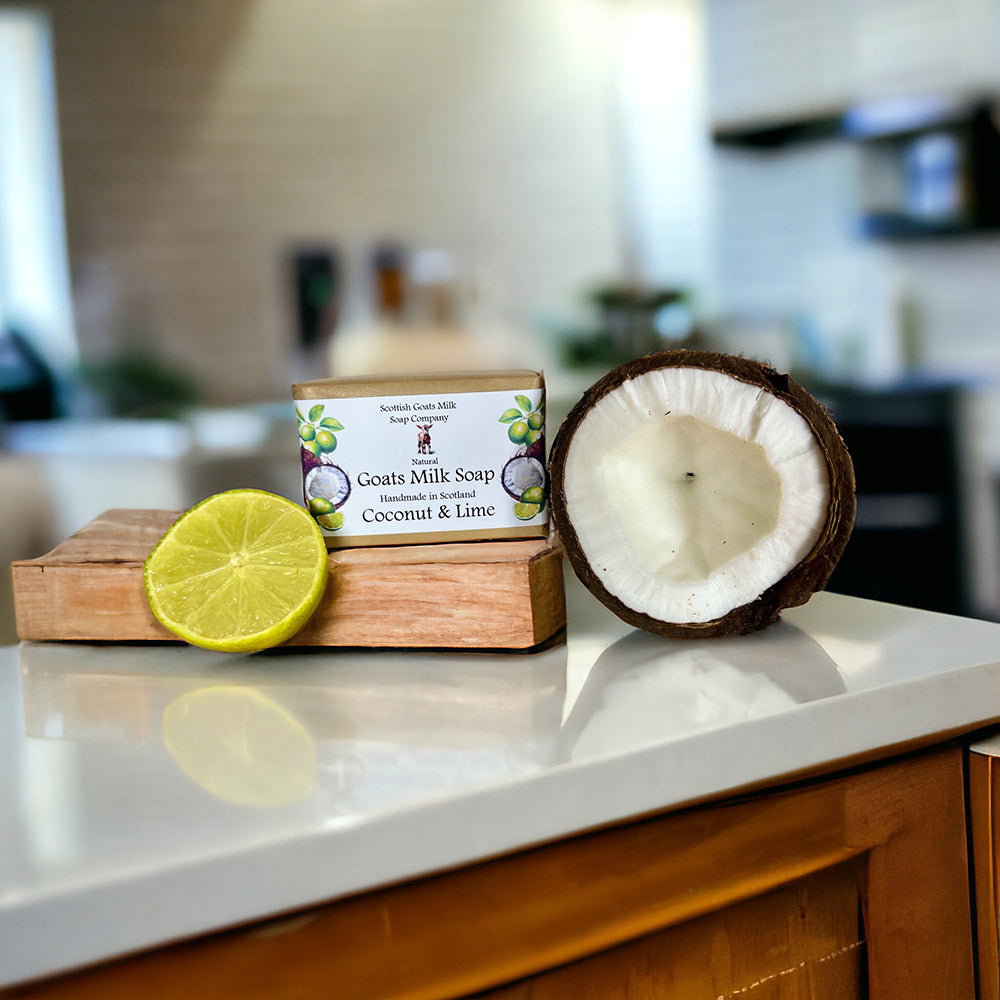 Coconut and Lime Soap Bar | Handmade Goats Milk Soap